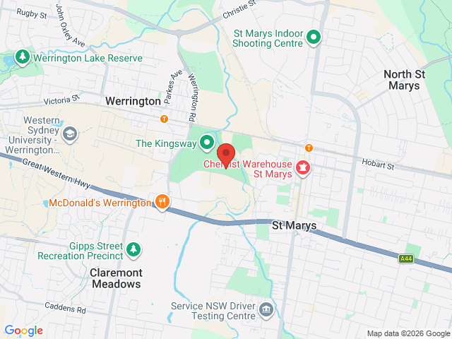 Map showing event location