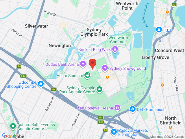 Map showing event location