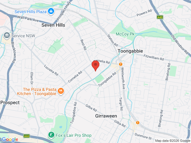 Map showing event location
