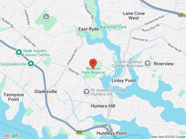 Map showing event location