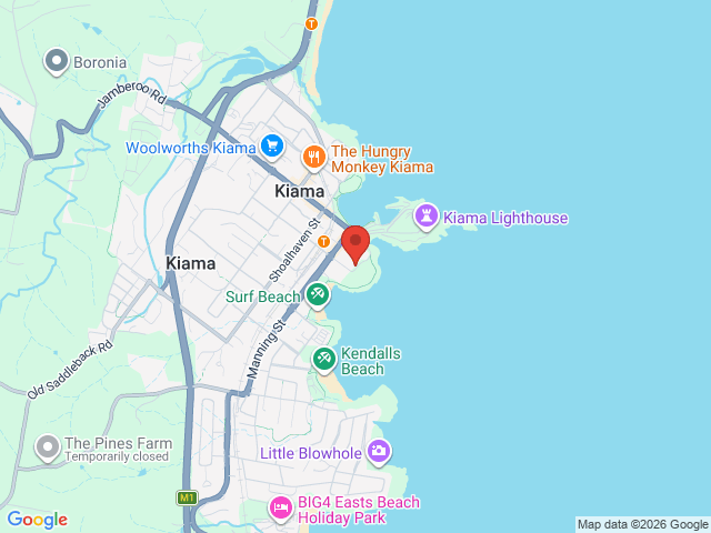 Map showing event location