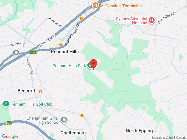 Map showing event location
