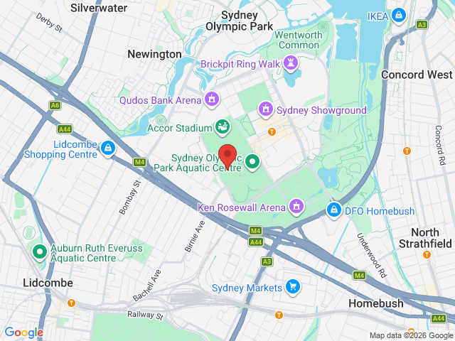 Map showing event location