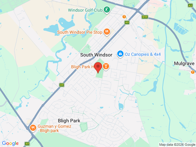 Map showing event location